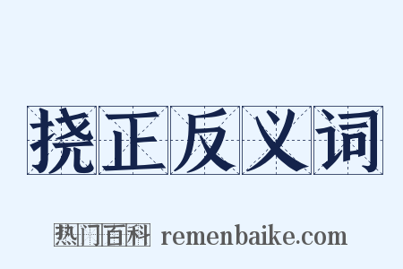 挠正反义词是什么意思的图片